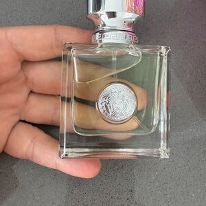 Versace Transparent Bottle with Silver Medusa